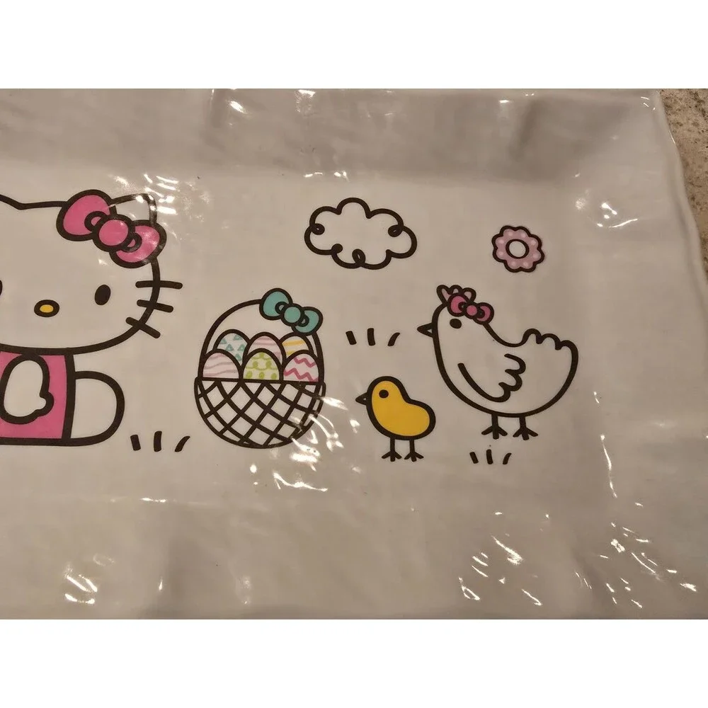 Hello Kitty Easter Melamine Serving Tray Bunny Chick Egg Platter Sanrio 18